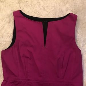 Theory hot pink with black lining dress